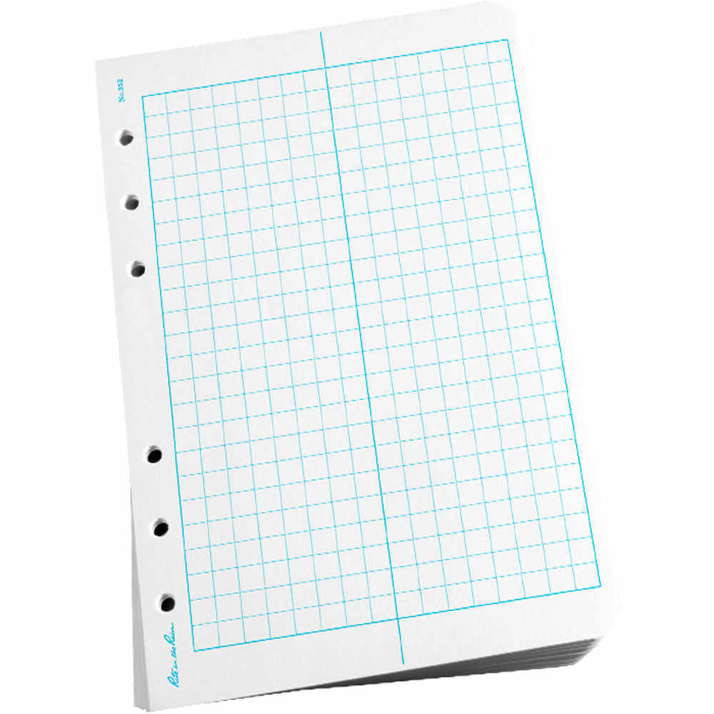 Rite in the Rain All-Weather Loose-Leaf Copy Paper, Field Grid, 4 5/8in x 7in, 500 Sheets Per Case, 0.54 Lb, 85 Brightness, Case Of 5 Reams