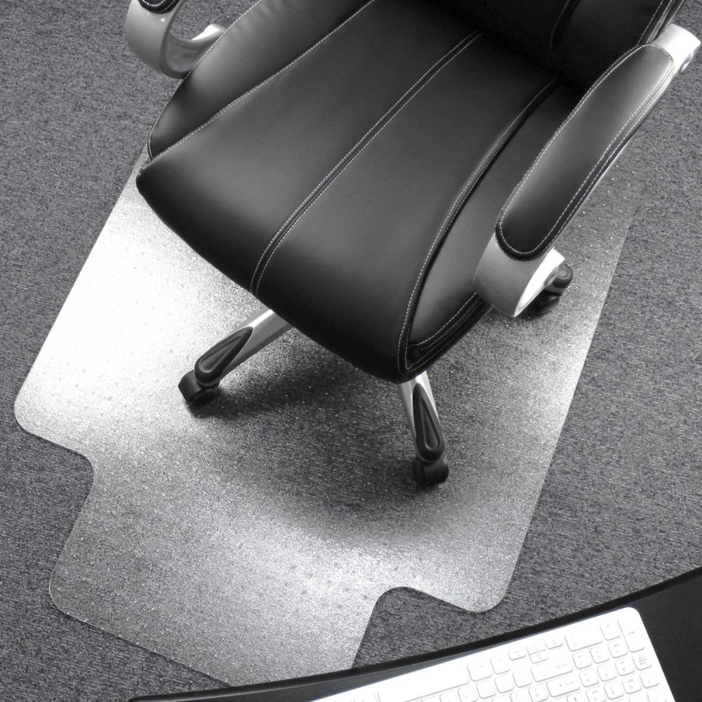 Floortex Ultimat Polycarbonate Lipped Chair Mat for Carpets up to 1/2in, 48in x 60in, Clear