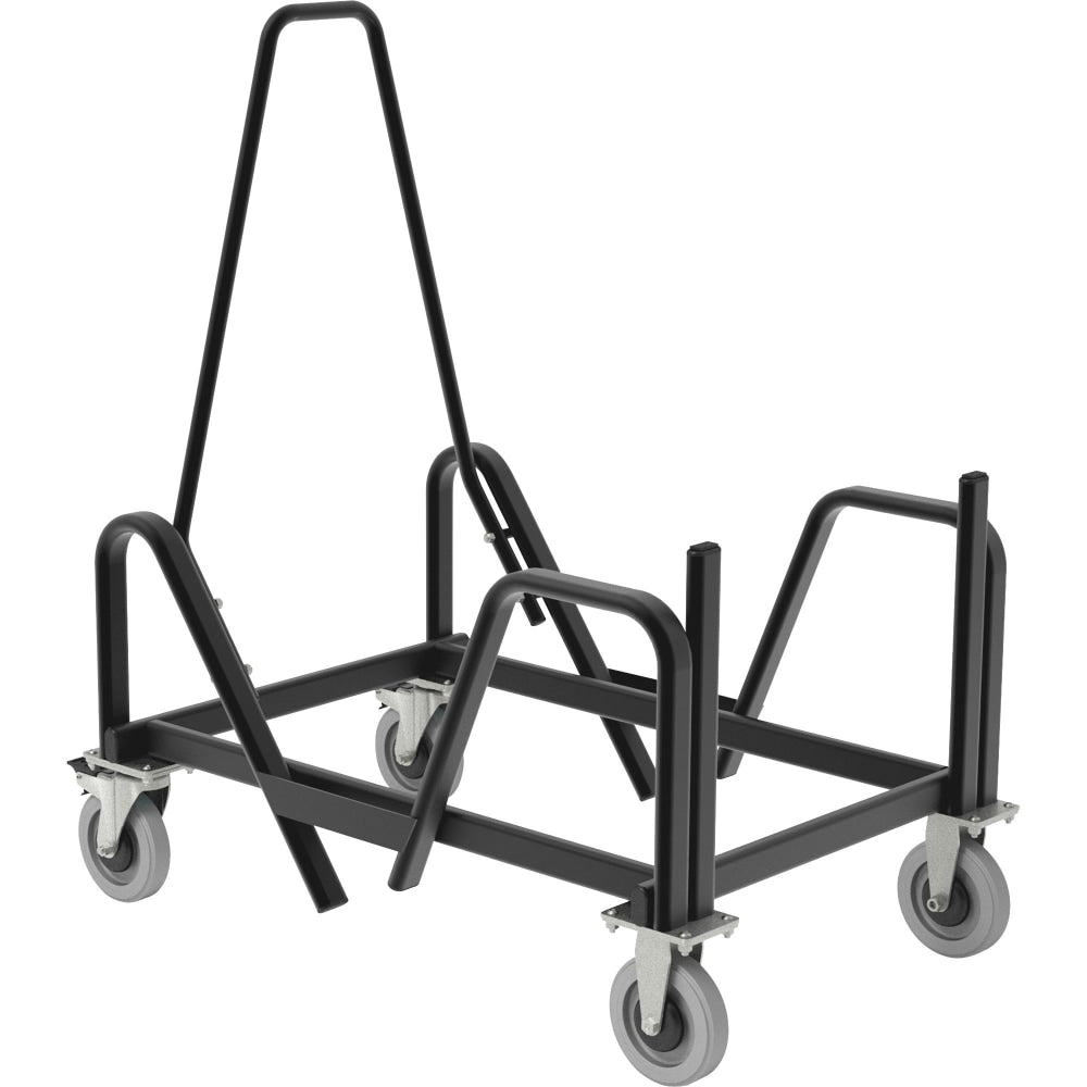 HON Motivate Chair Cart For High-Density Stackers, Black