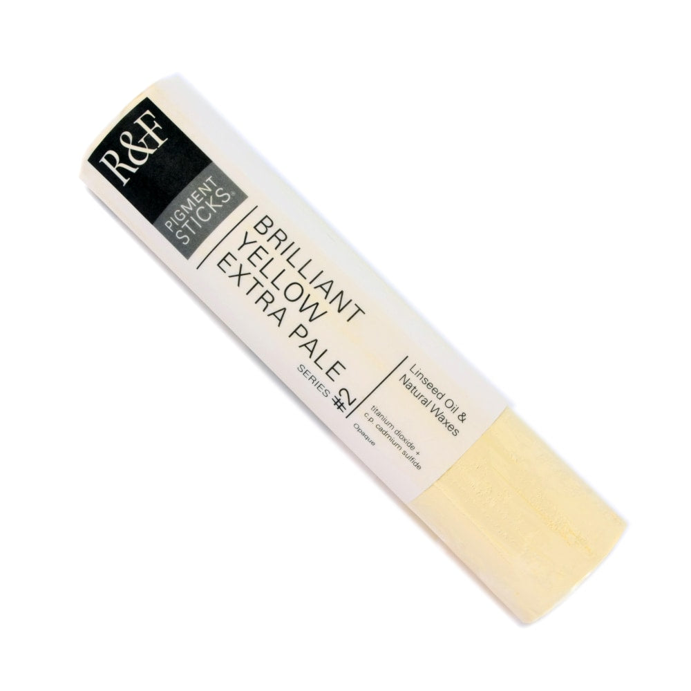 R & F Handmade Paints Pigment Sticks, 188 mL, Brilliant Yellow Extra Pale