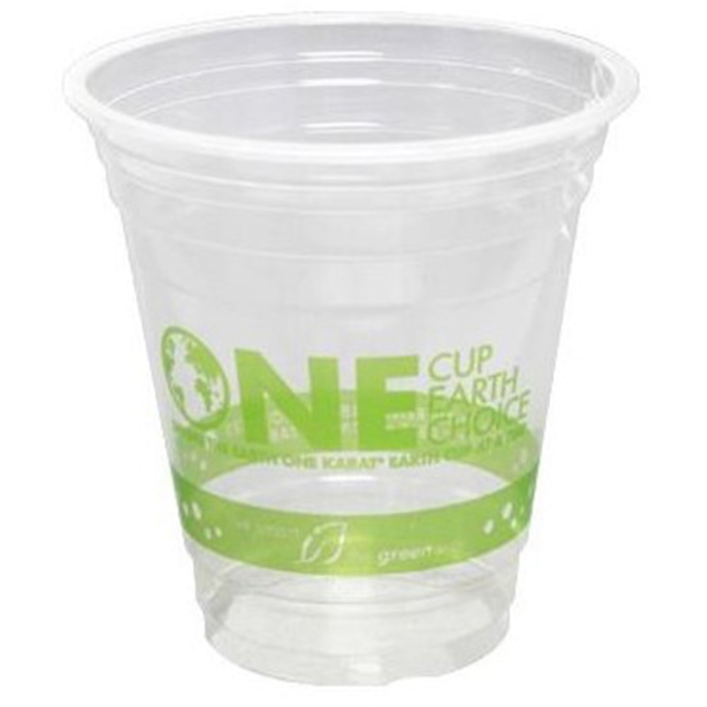 Karat Earth PLA Plastic Cups, 12 Oz, Clear, Pack Of 1,000 Cups