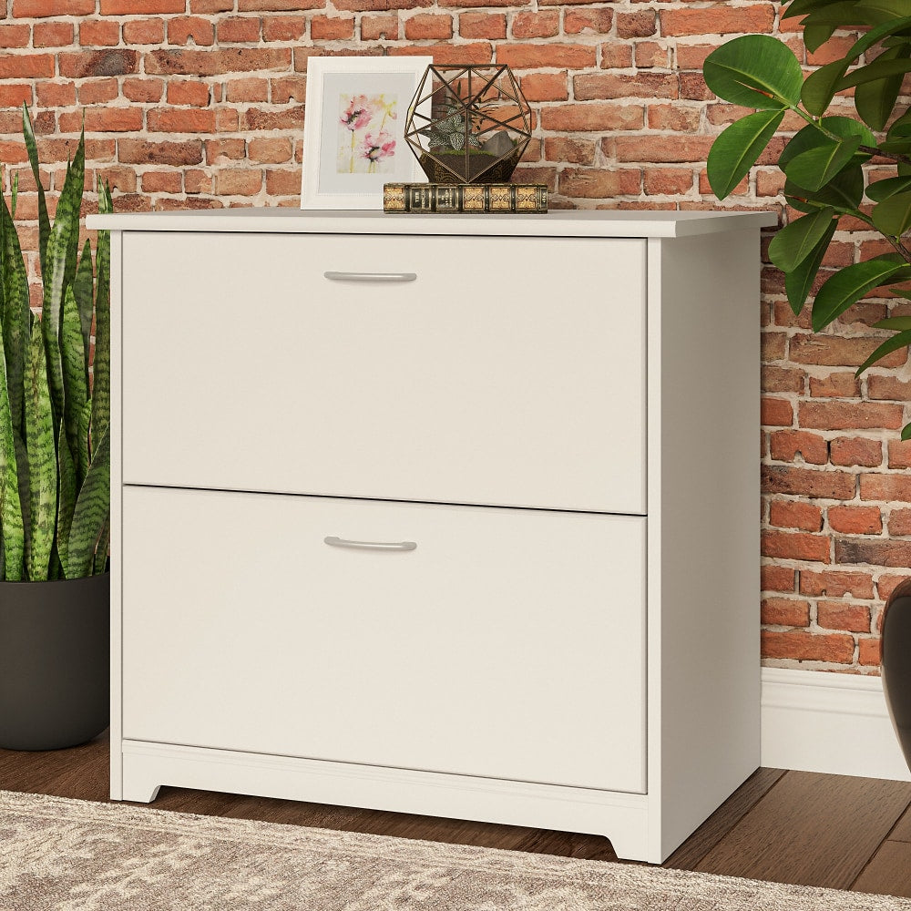 Bush Business Furniture Cabot 31-1/4inW x 19-4/7inD Lateral 2-Drawer File Cabinet, White, Delivery