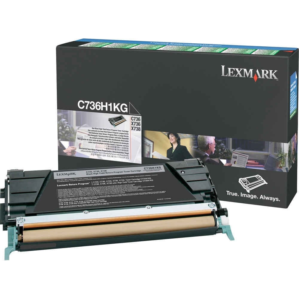 Lexmark C736H1KG Black High Yield Return Toner Cartridge