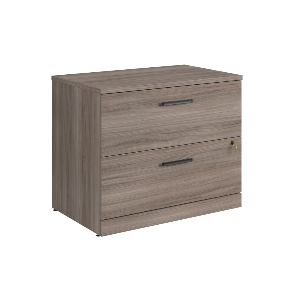 Sauder Affirm 35-1/2inW x 23-1/2inD Lateral 2-Drawer File Cabinet With Lock, Hudson Elm