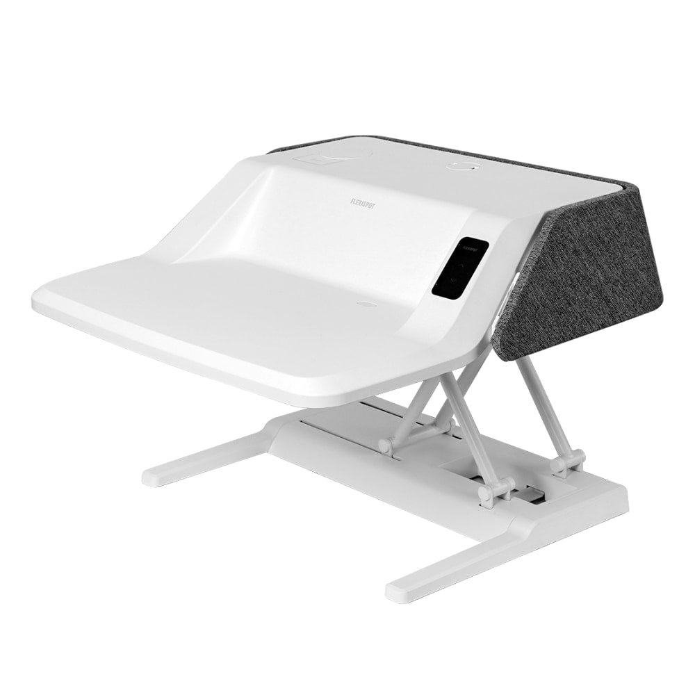 FlexiSpot EM6W Motorized Sit-Stand Desk Riser, 30inW x 29-3/16 "D, White