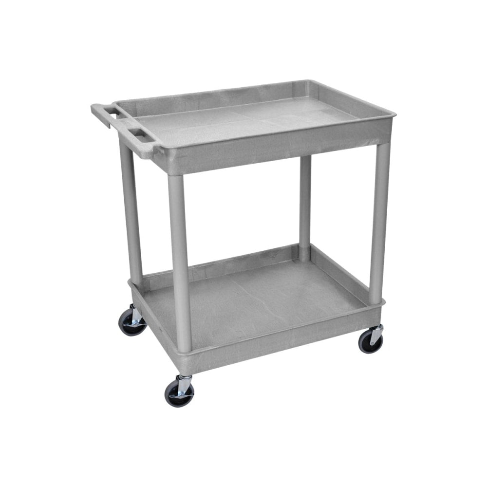 H. Wilson Plastic Tub Cart, 37 1/4inH x 32inW x 24inD, Gray