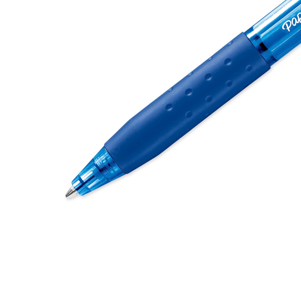 Paper Mate InkJoy 300 RT Retractable Pens, Medium Point, 1.0 mm, Translucent Blue Barrels, Blue Ink, Pack Of 12