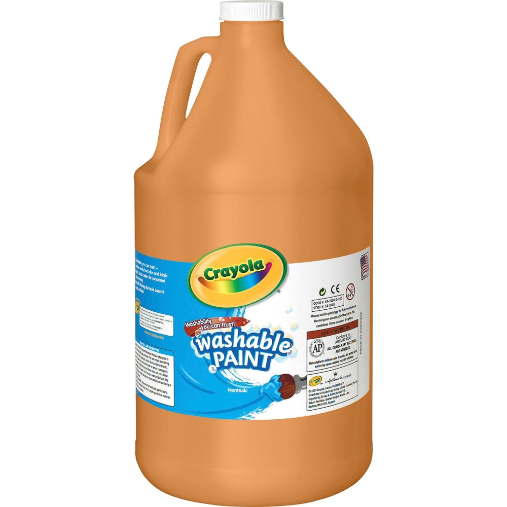 Crayola Washable Paint, Orange, Gallon