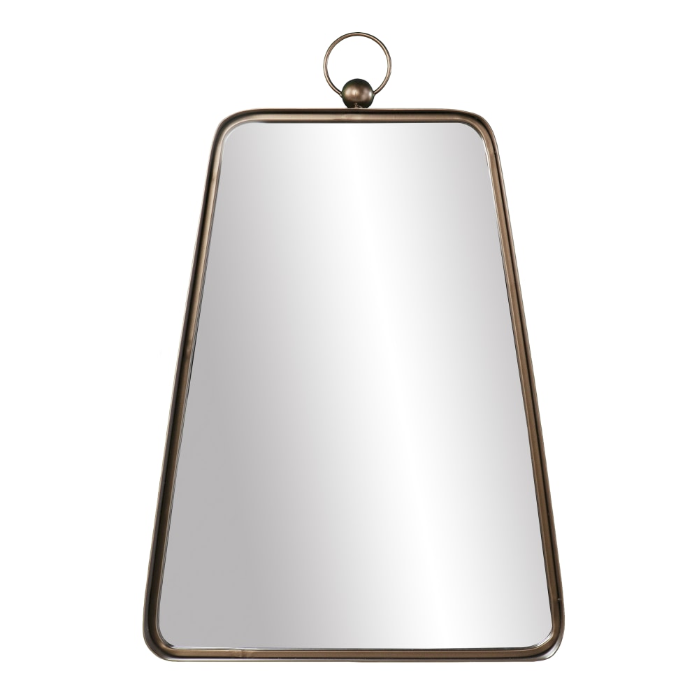 SEI Walsing Trapezoidal Decorative Wall Mirror, 30-1/4inH x 19-3/4inW x 3-1/4inD, Bronze