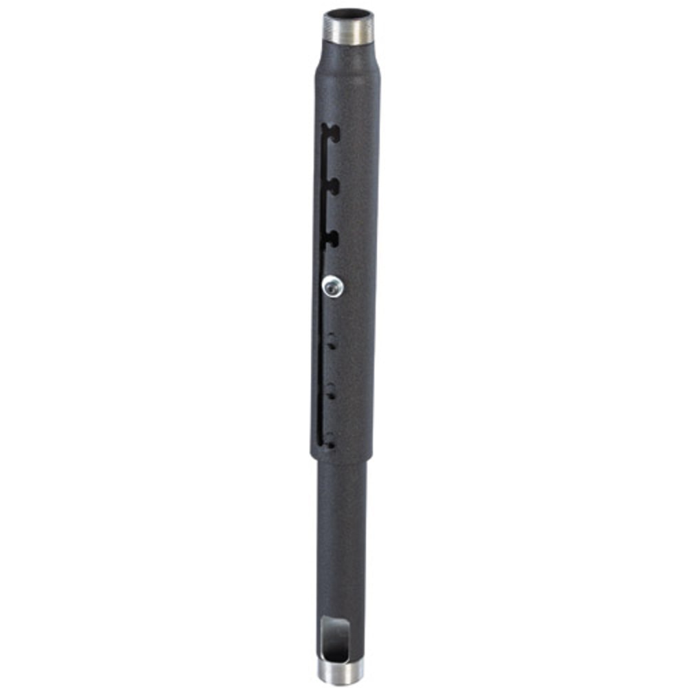 Chief Adjustable Extension Column - 9-12in Extension - Black - Aluminum - 500 lb - Black