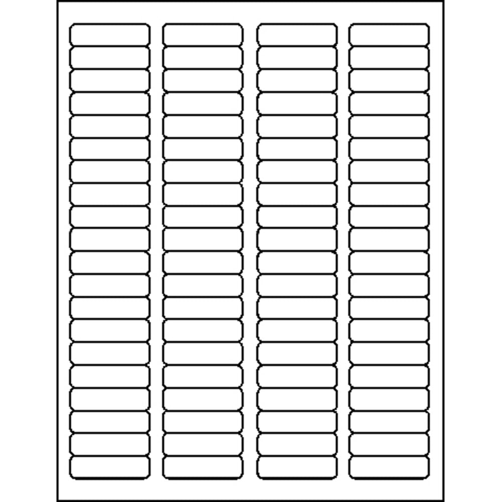 Business Source Address Laser Labels - 1/2in Width x 1 3/4in Length - Permanent Adhesive - Rectangle - Laser - White - 80 / Sheet - 100 Total Sheets - 8000 / Pack - Lignin-free, Jam-free