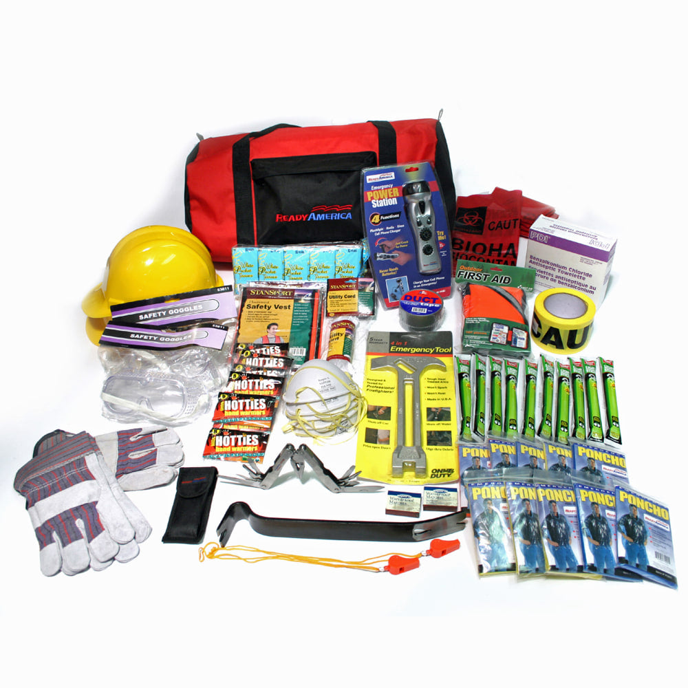 Ready America Site Safety Emergency Kit, Red