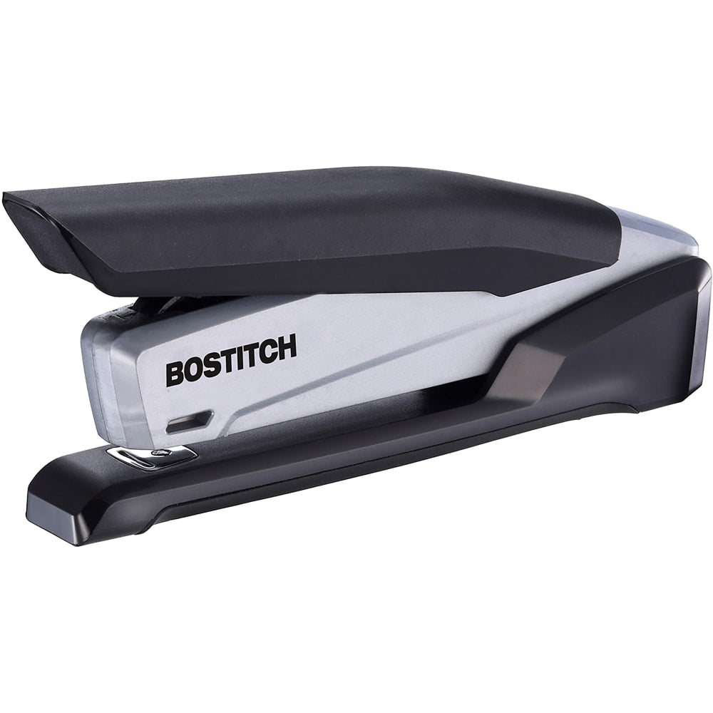 Bostitch InPower Spring-Powered Desktop Stapler, 20-Sheet Capacity, Black/Gray