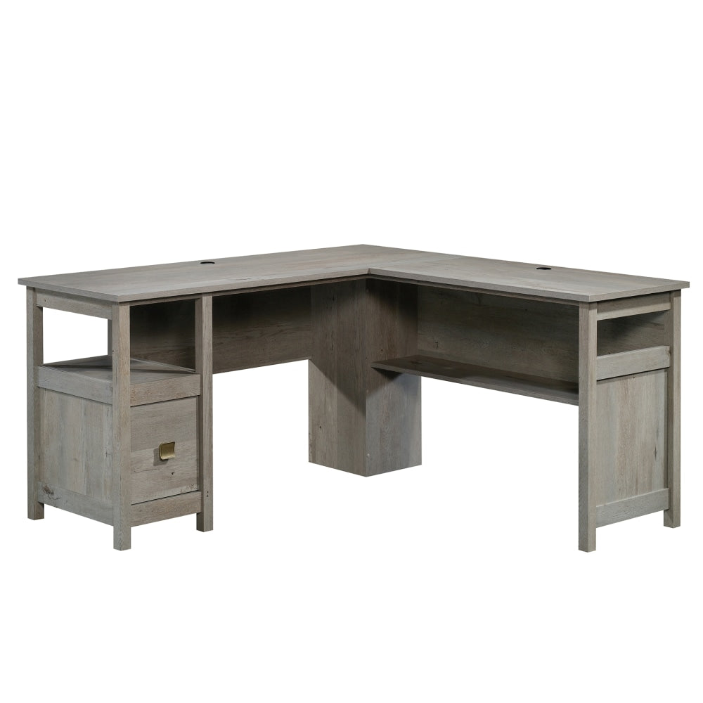 Sauder Cannery Bridge 59inW L-Shaped Computer Desk, Mystic Oak