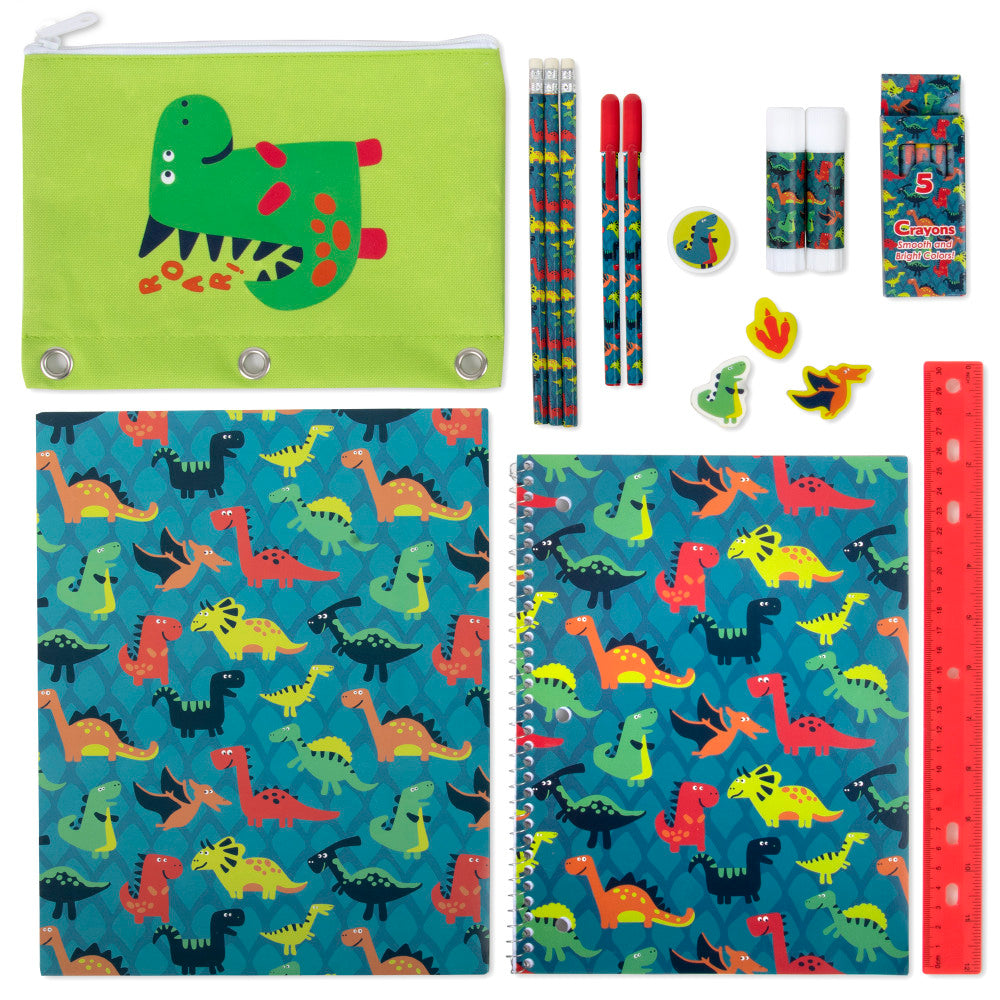 Trailmaker 20-Piece School Supply Kit, Dino