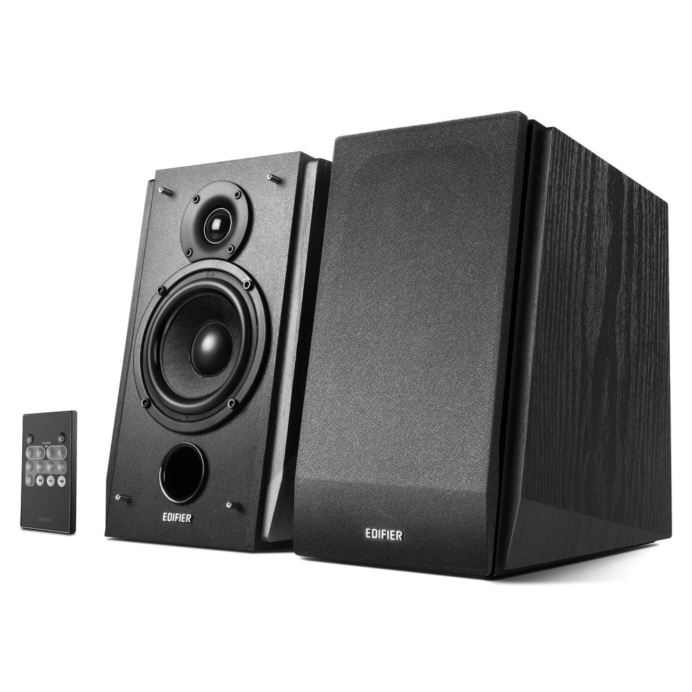 Edifier R1850DB 70-Watt RMS Amplified Bluetooth Bookshelf Speaker System With Sub Out, Black