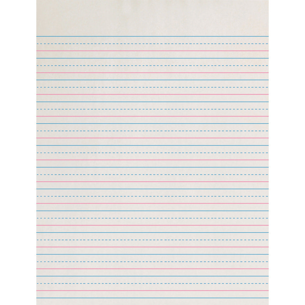 Pacon Broken Midline Writing Paper, Grade 3, 1/2in x 1/4in x 1/4in, SW