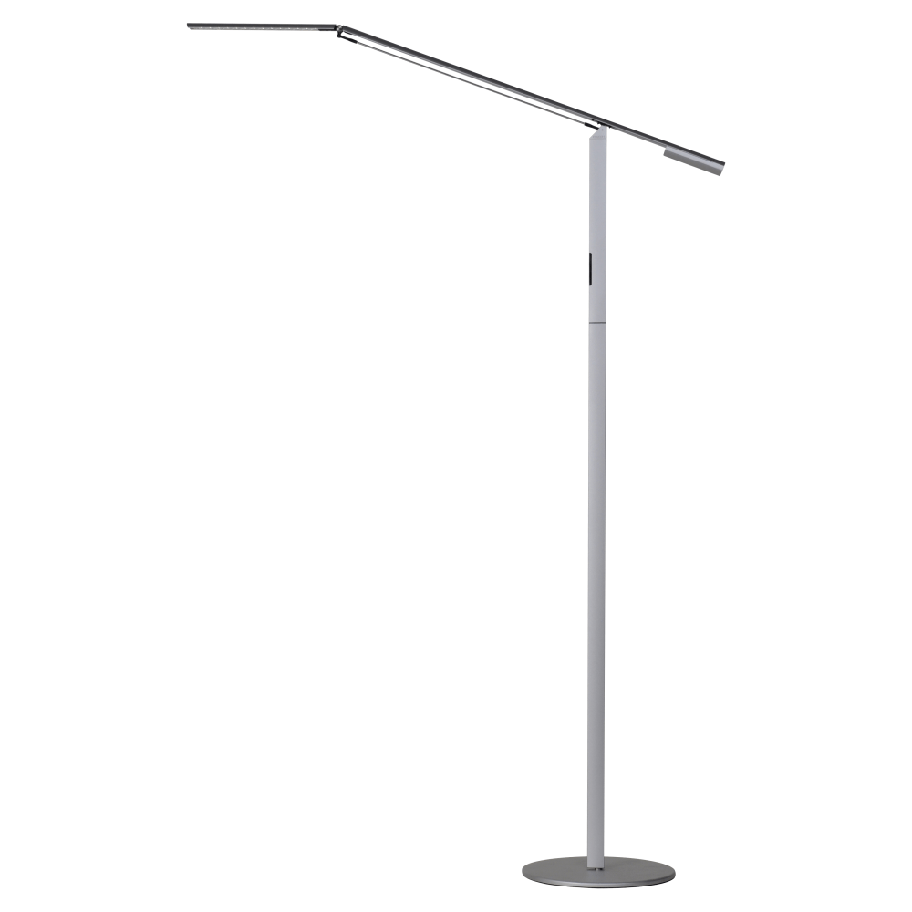 Koncept Equo LED Floor Lamp, 56-3/4inH, Warm/Silver