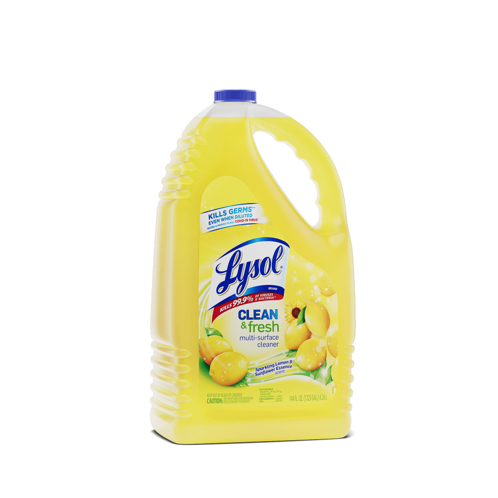 Lysol Clean & Fresh Multi-Surface Cleaner, Sparkling Lemon & Sunflower Essence Scent, 144 Oz Bottle