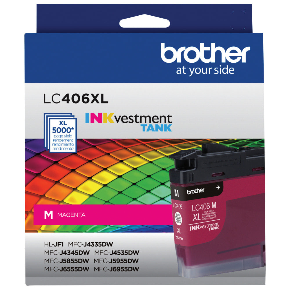 Brother LC406XL INKvestment Magenta High-Yield Ink Tank, LC406XLM