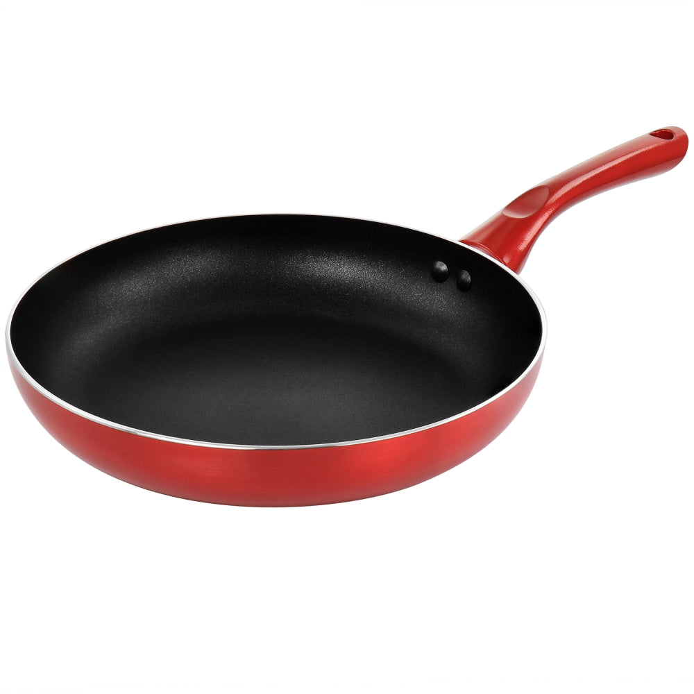 Better Chef Gourmet Metallic Non-Stick Fry Pan, 10in, Red