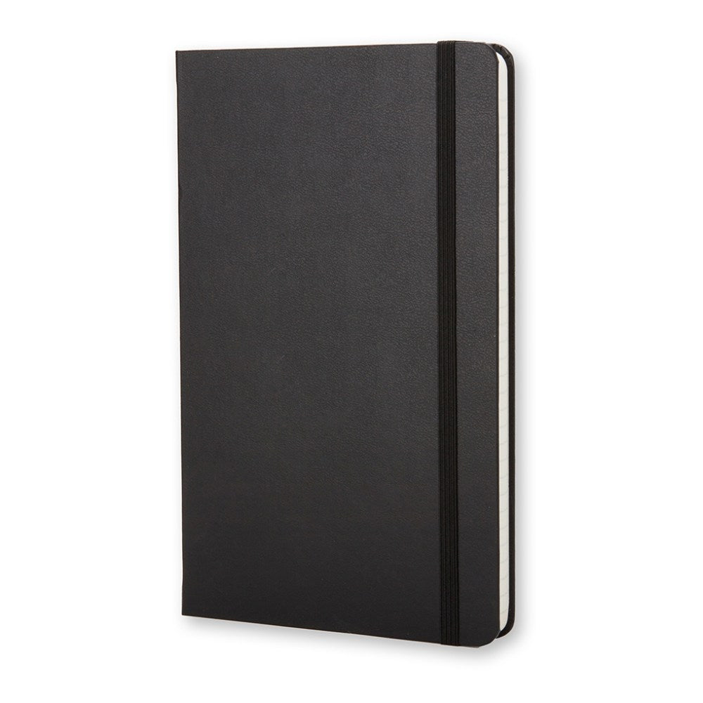 Moleskine Classic Hard Cover Notebook, 3-1/2in x 5-1/2in, Ruled, 192 Pages, Black