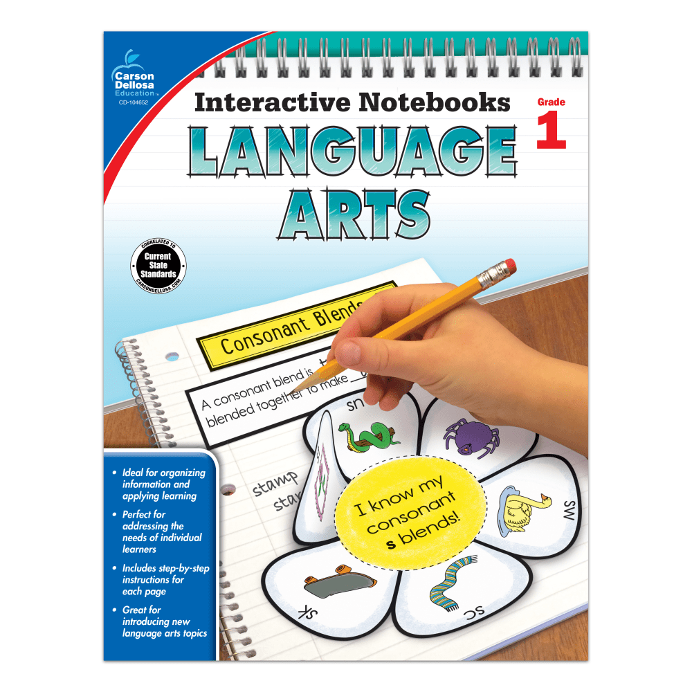 Carson-Dellosa Interactive Language Arts Notebook, Grade 1