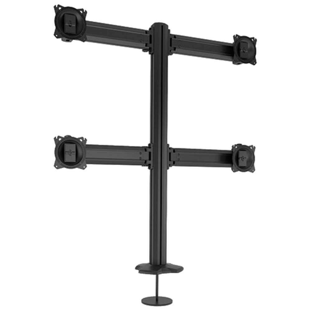 Chief Kontour 4x4 Grommet Mounted Desk Mount - For Displays up to 27in - Blk - Adjustable Height - 24in Screen Support - 60 lb Load Capacity