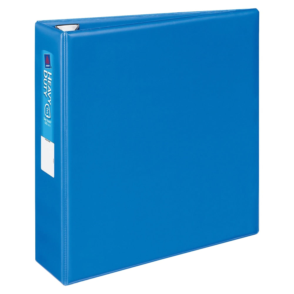 Avery Heavy-Duty 3-Ring Binder With Locking One-Touch EZD Rings, 3in D-Rings, Blue