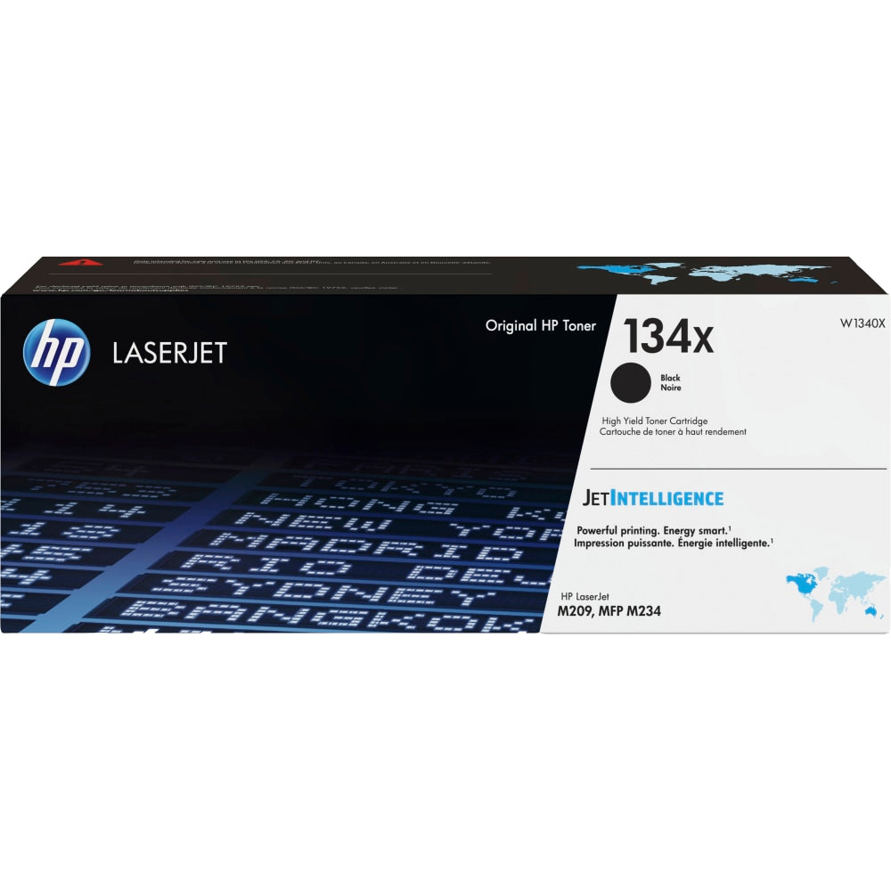 HP 134X Black High Yield Toner Cartridge, W1340X