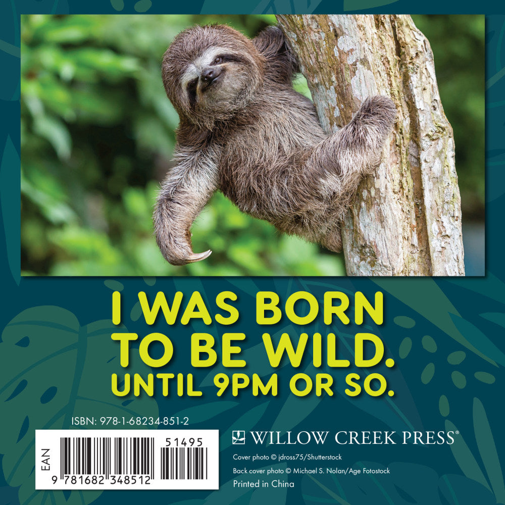 Willow Creek Press 5-1/2in x 5-1/2in Hardcover Gift Book, Sloth Mode