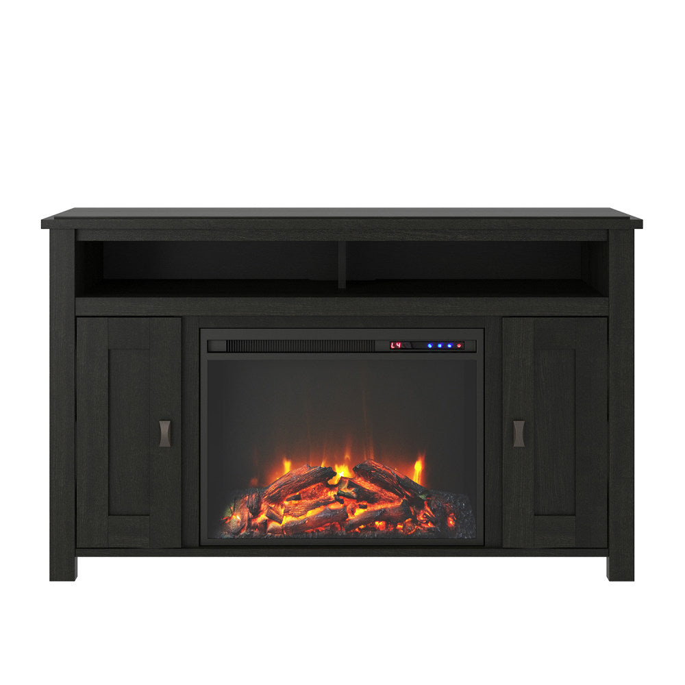 Ameriwood Home Farmington Electric Fireplace TV Console For 50in TVs, Black