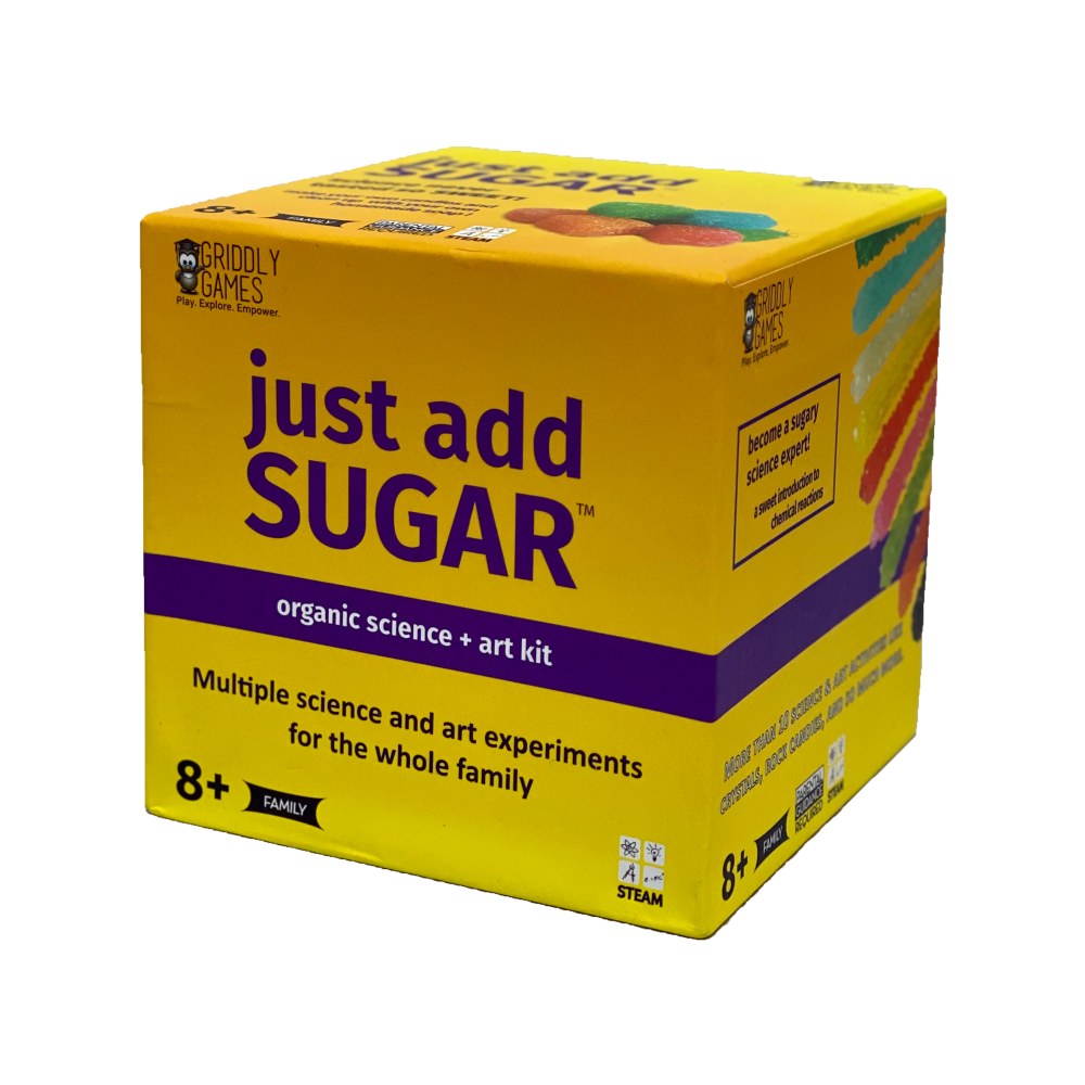 Griddly Games Just Add Sugar Science + Art Kit, Multicolor, Grades 3-12