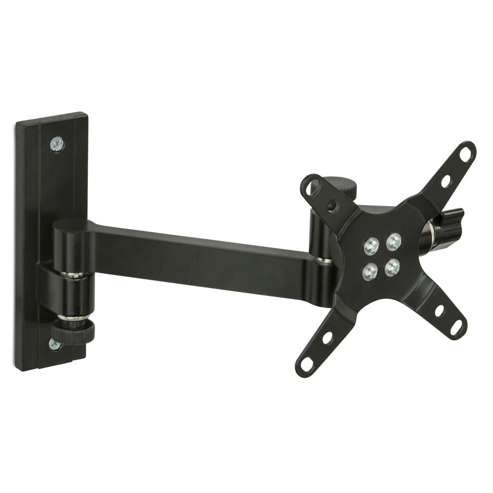 Mount-It! MI-405 Full-Motion Monitor Wall Mount, 6.4inH x 7.7inW x 1.9inD, Black