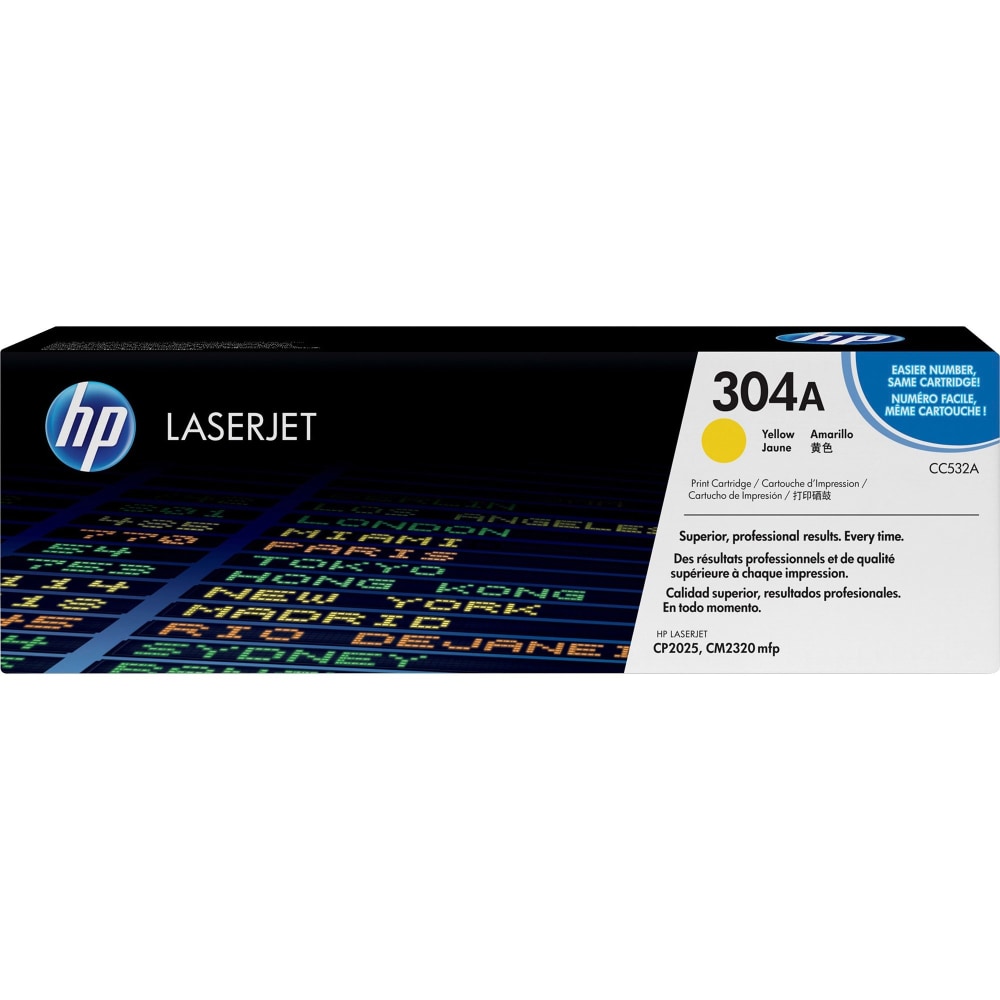 HP 304A-G Yellow Toner Cartridge, CP2025