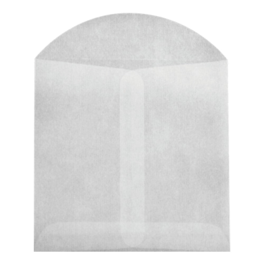 LUX Open-End Envelopes, 3 3/4in x 4 3/4in, Flap Closure, Glassine, Pack Of 10