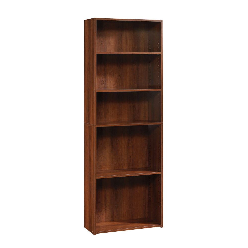 Sauder Beginnings 72inH 5-Shelf Bookcase, Brook Cherry