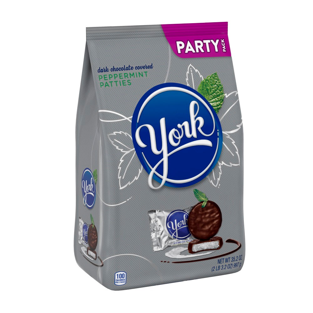 York Dark Chocolate Peppermint Patties, 35.2-Oz Bag