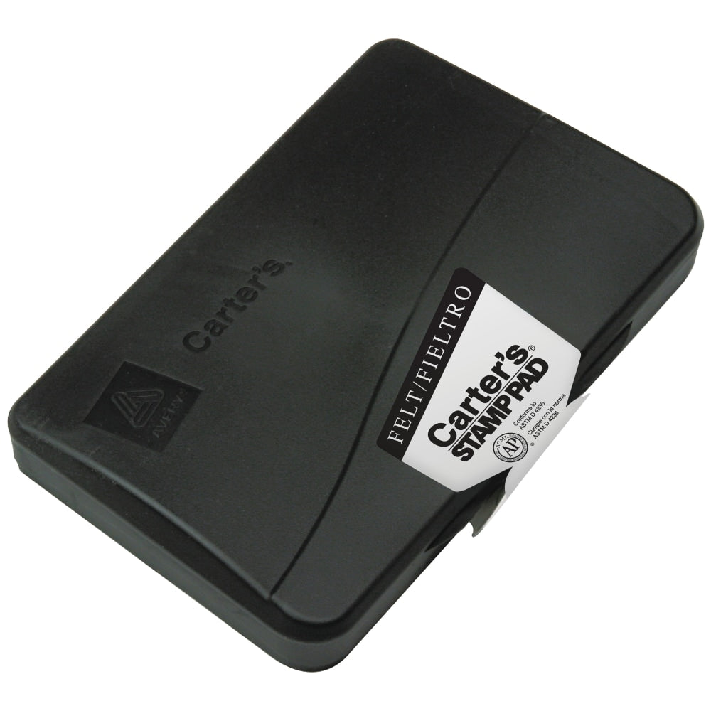 Avery Carters Felt Stamp Pad, 3.15in x 6.12in, Black