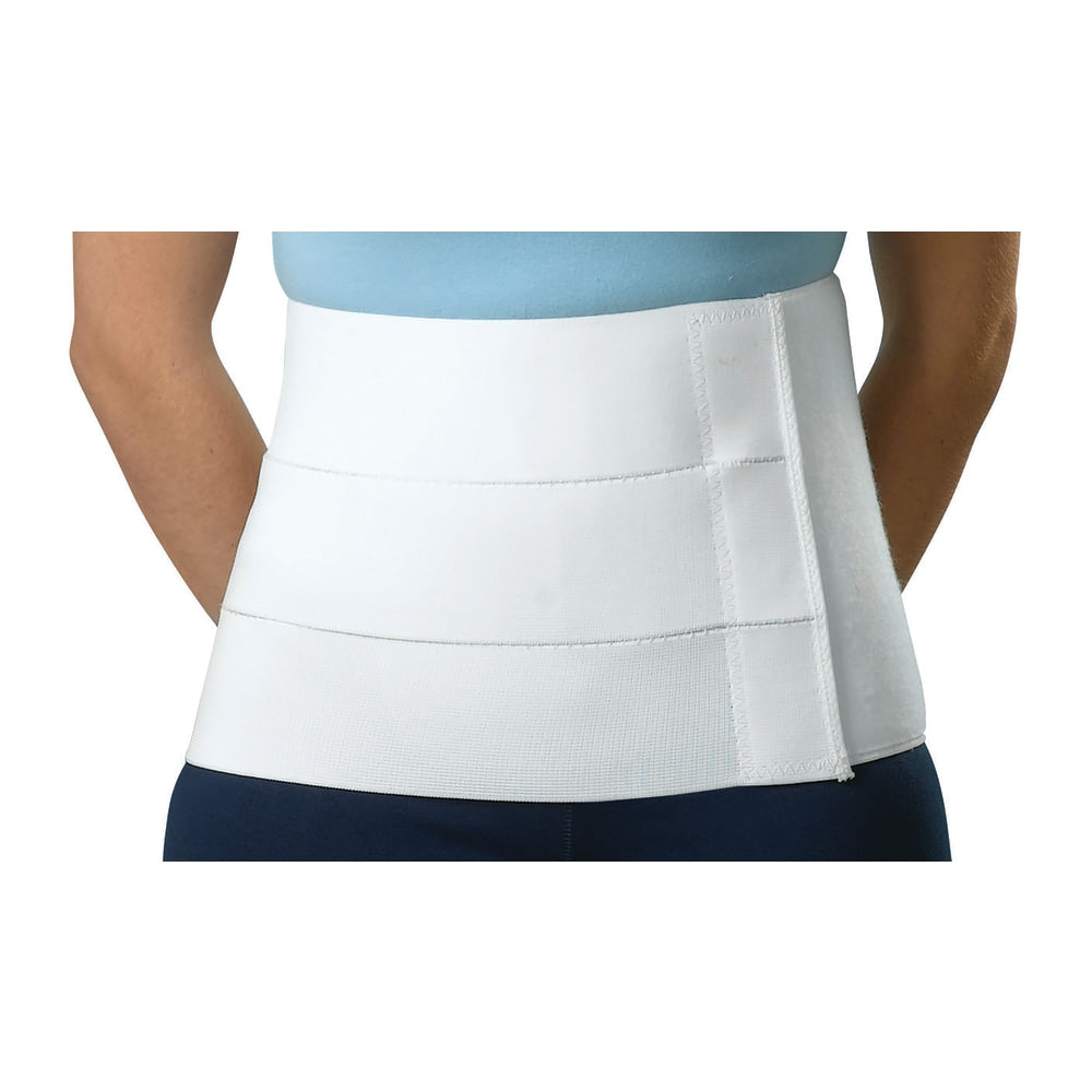 Medline Tri-Panel 9in Abdominal Binder, 46 - 64in, Large/XL, White