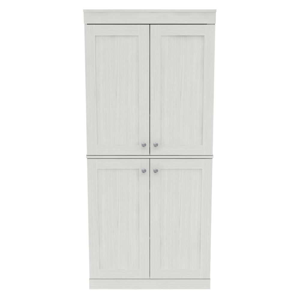 Inval Kitchen Buffet Cabinet, 4 Doors, 70-1/2inH x 31-1/2inW x 16-3/8inD, Washed Oak