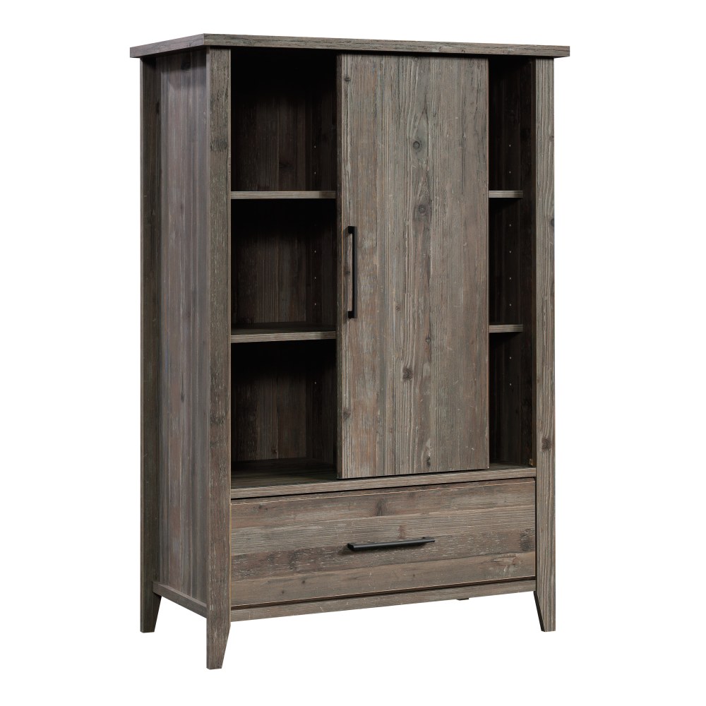 Sauder Summit Station 37inW Storage Armoire Cabinet, Pebble Pine