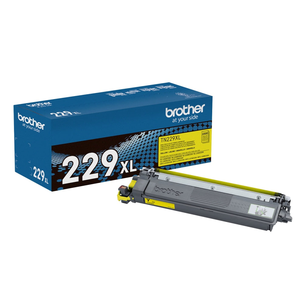 Brother TN229XL Yellow High Yield Toner Cartridge, (TN229XLY)