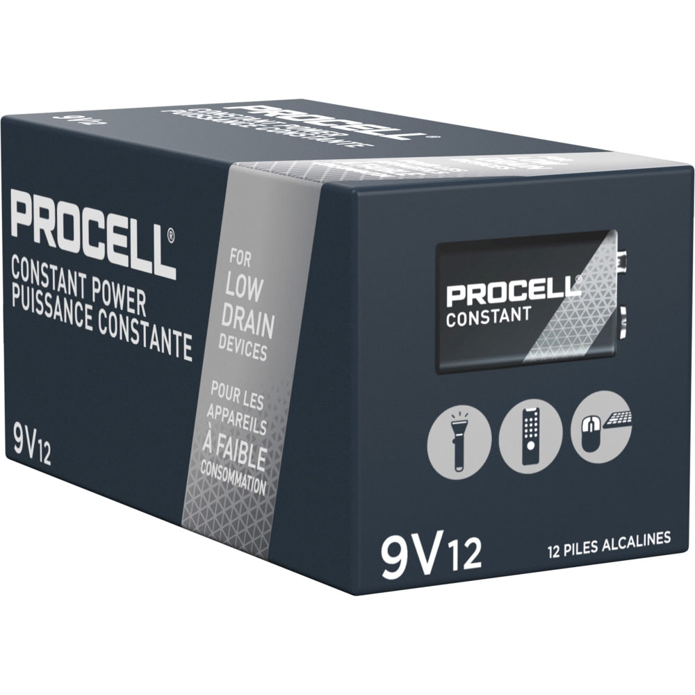 Duracell PROCELL Alkaline 9V Batteries, Pack Of 72 Batteries, DURPC1604BKDCT