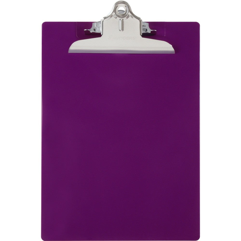 Saunders 96% Recycled Antibacterial Clipboard With Hanging Hole, 13 1/4inH x 9inW x 1 3/4inD, Letter, Purple