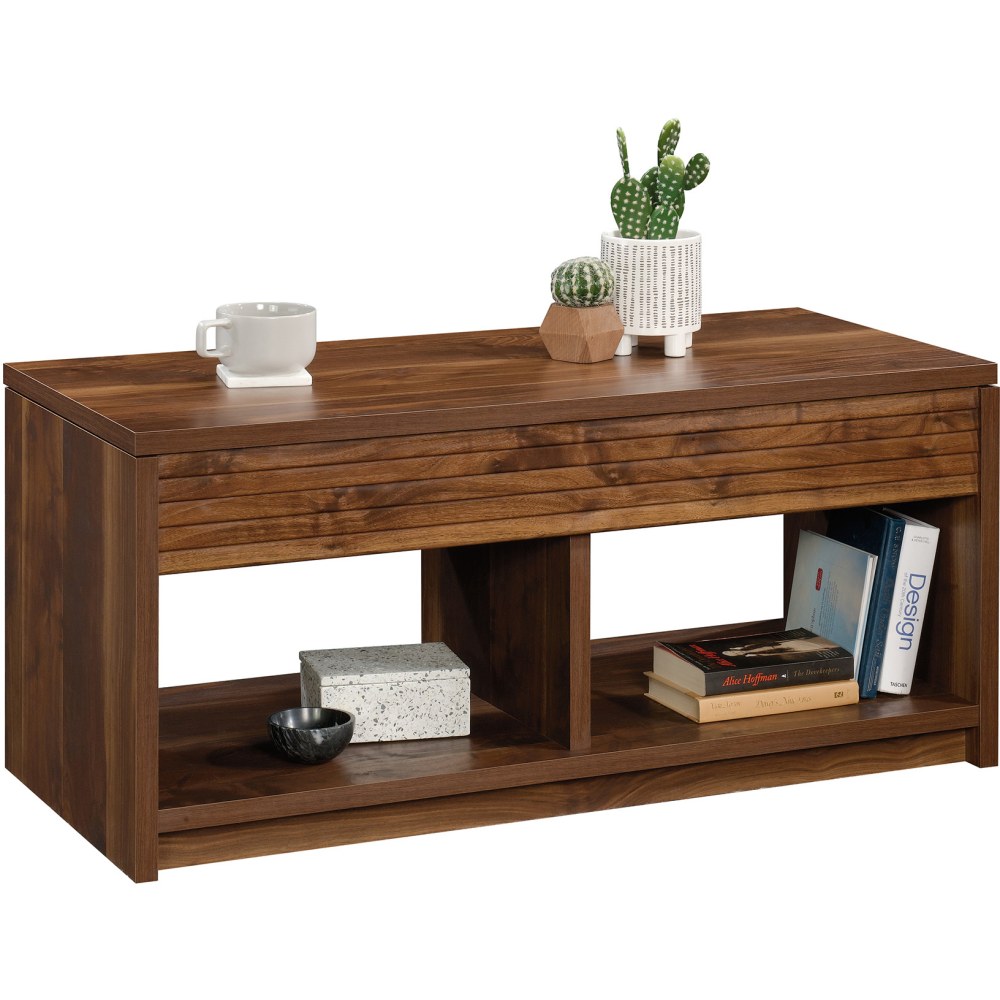 Sauder Harvey Park Lift-Top Coffee Table, 19inH x 43inW x 19inD, Grand Walnut