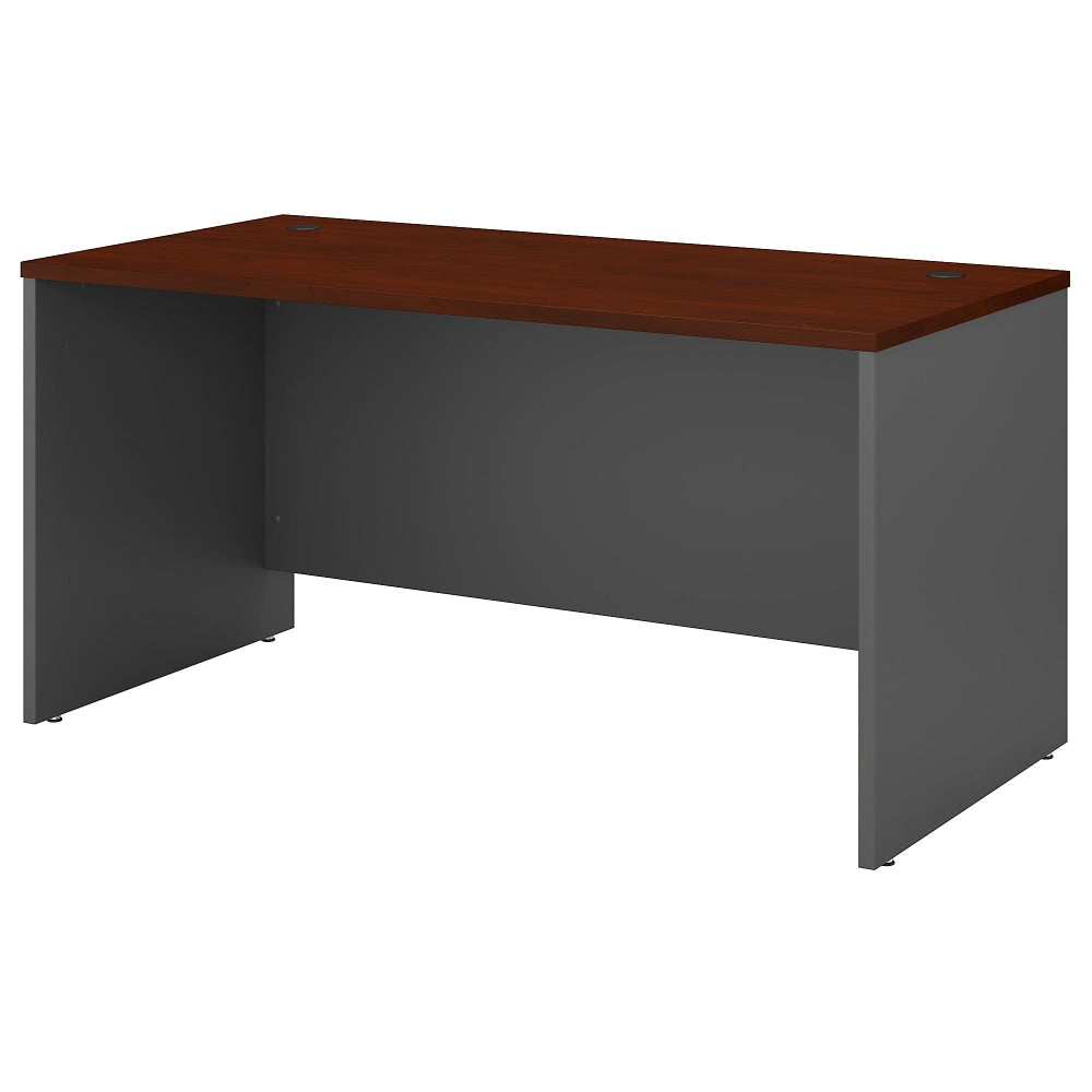 Bush Business Furniture Components 60inW Office Computer Desk, Hansen Cherry/Graphite Gray, Standard Delivery