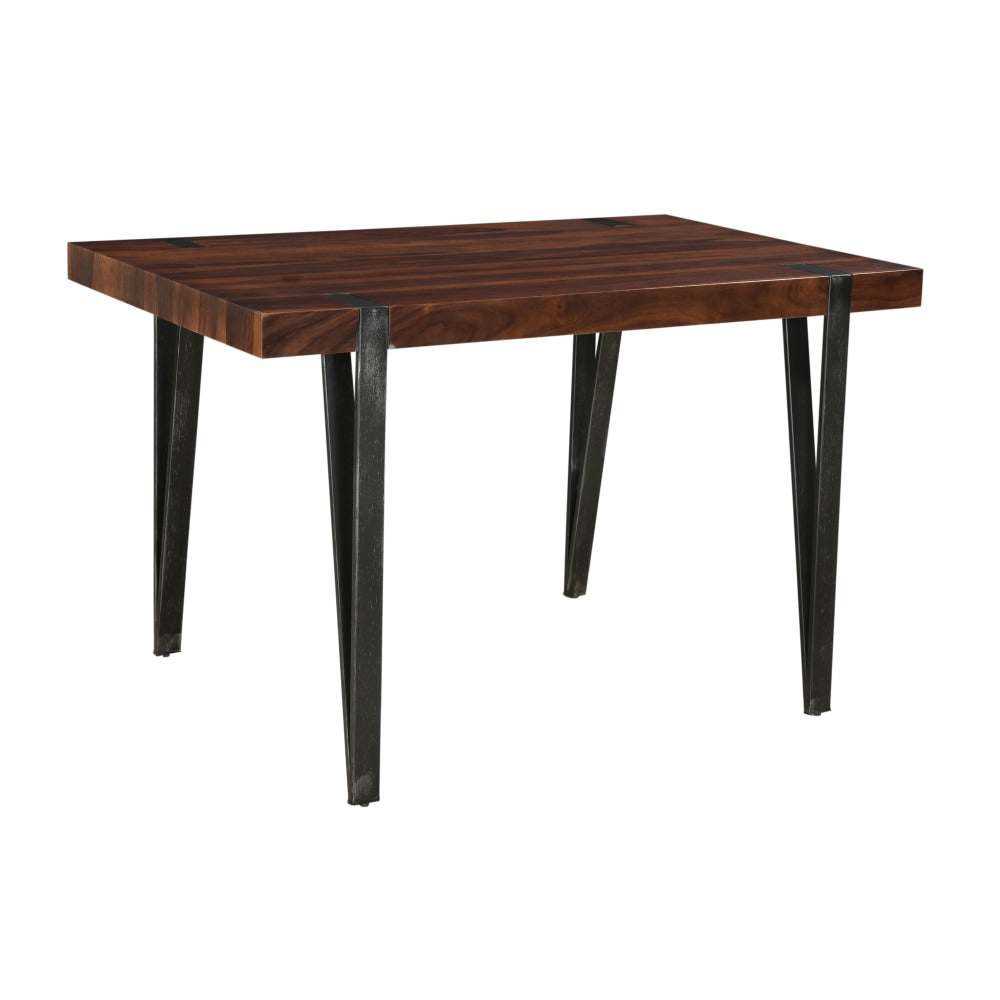 Coast to Coast Dining Table, Martin, 30inH x 48inW x 30inD, Honey Brown/Antique Gunmetal