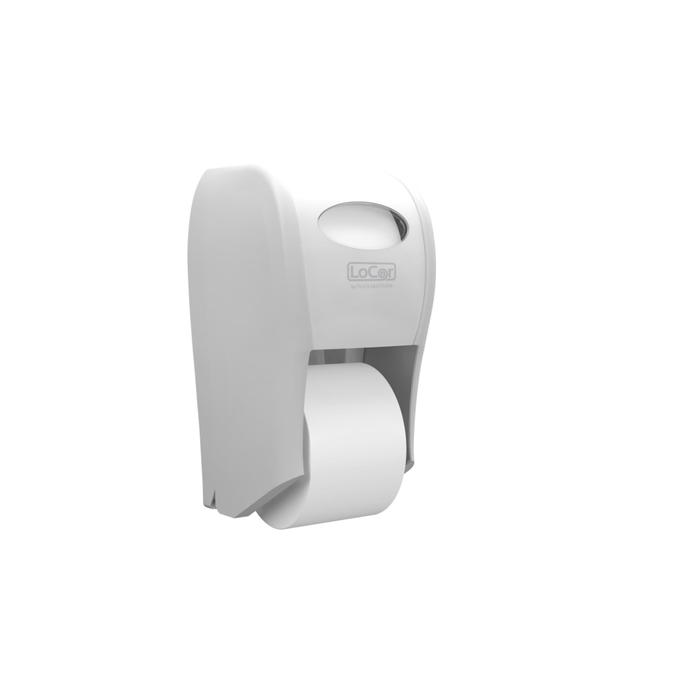 Solaris Paper LoCor Top-Down Wall-Mount Bath Tissue Dispenser, White