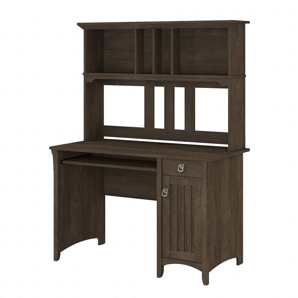 Bush Furniture Salina 48inWs Computer Desk With Hutch, Ash Brown, Standard Delivery